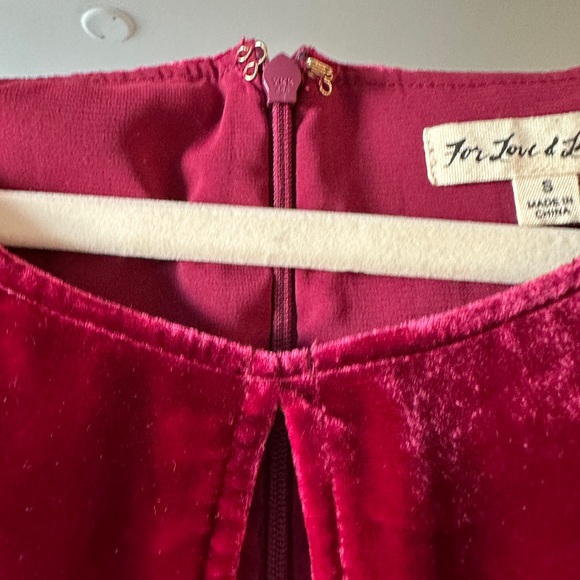 For Love & Lemons Papillon mini dress in raspberry size small - Picture 4 of 7